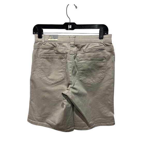 WIT & WISDOM Women Khaki "Ab" Solution Shorts 4 - Picture 3 of 6